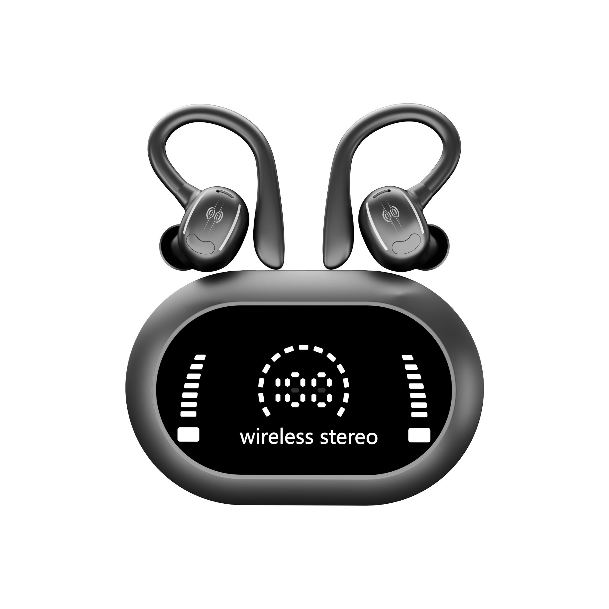 TS-635 Sports ear-mounted lens digital display Bluetooth headset