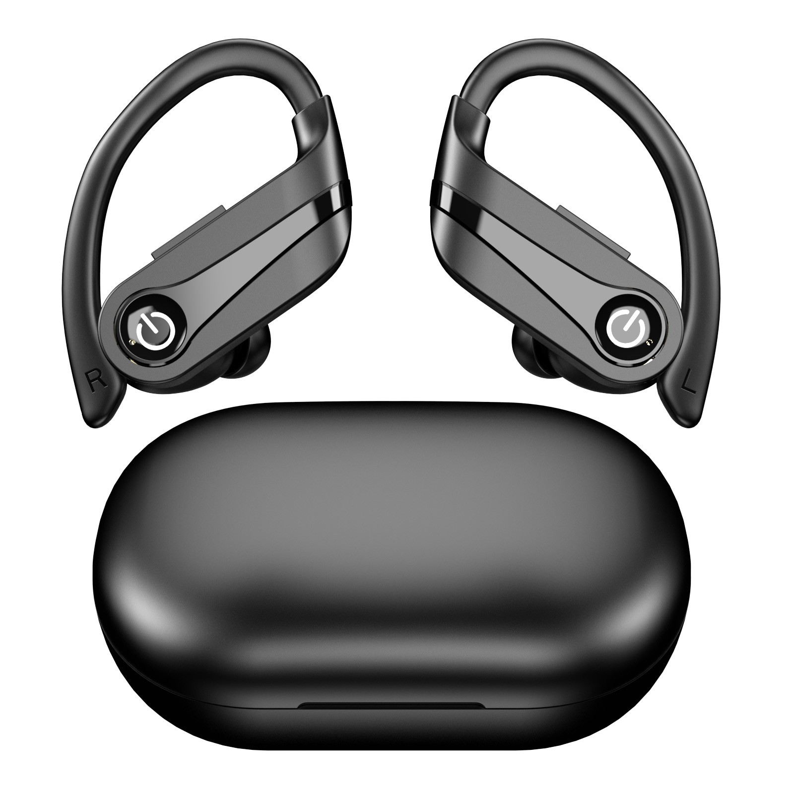 TS-Q63-3 Sports ear-mounted dual digital display Bluetooth headset