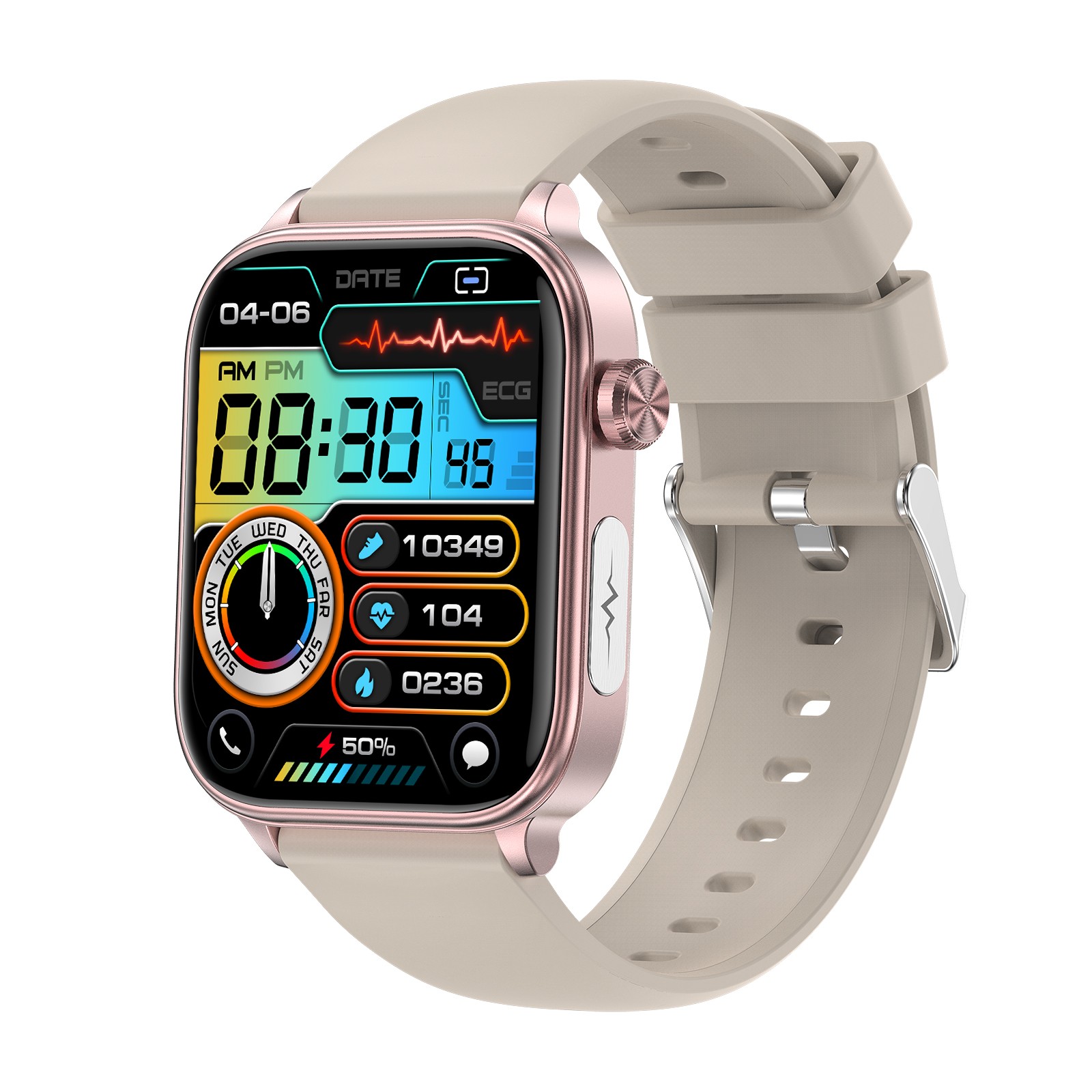 TS570 HRV ECG Health Sport Fitness Monitoring Smart Watch